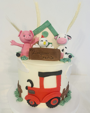 Tort świnka, kura, krowa