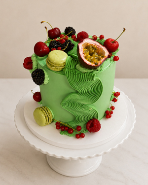 Tort zielony owocowy
